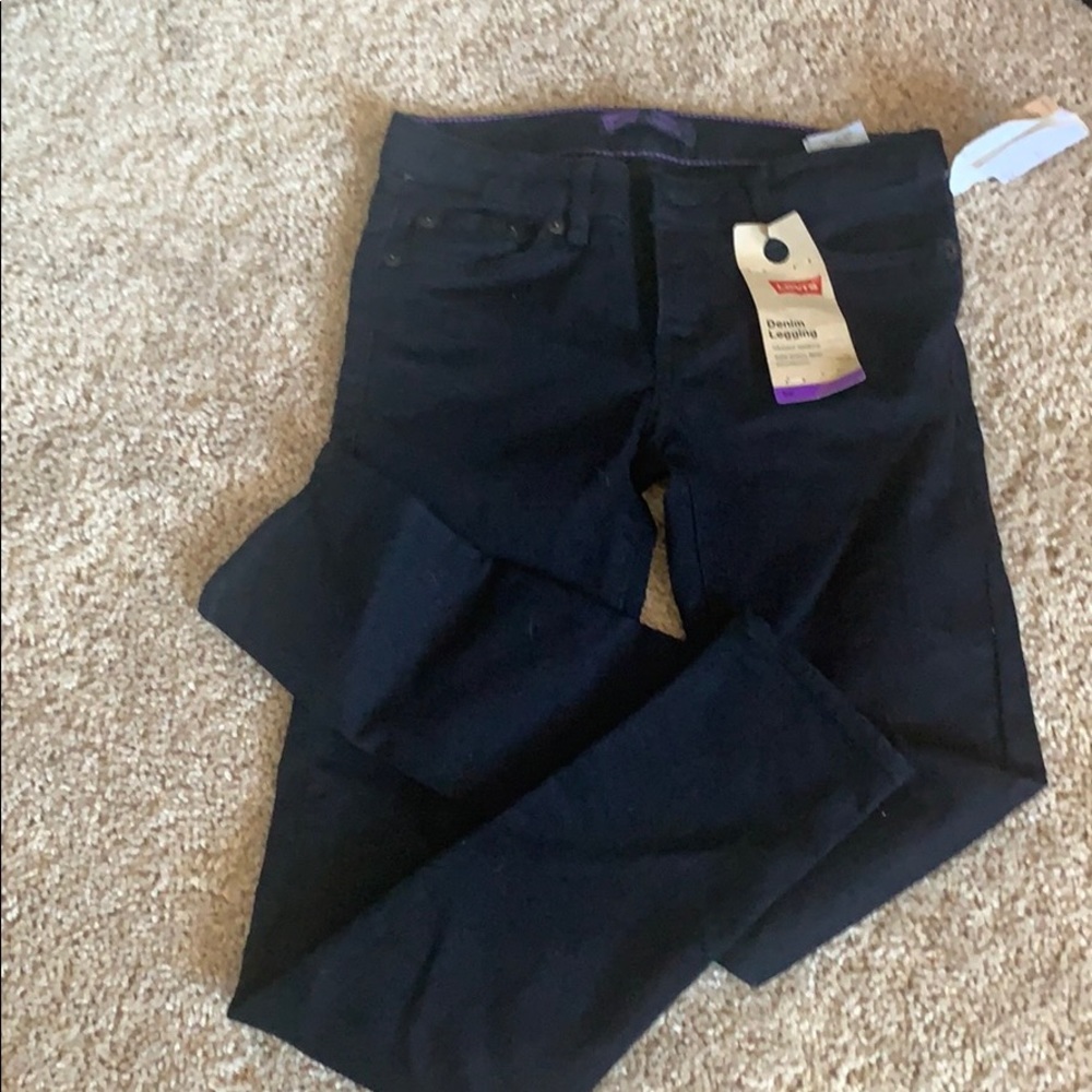 Girl denim legging